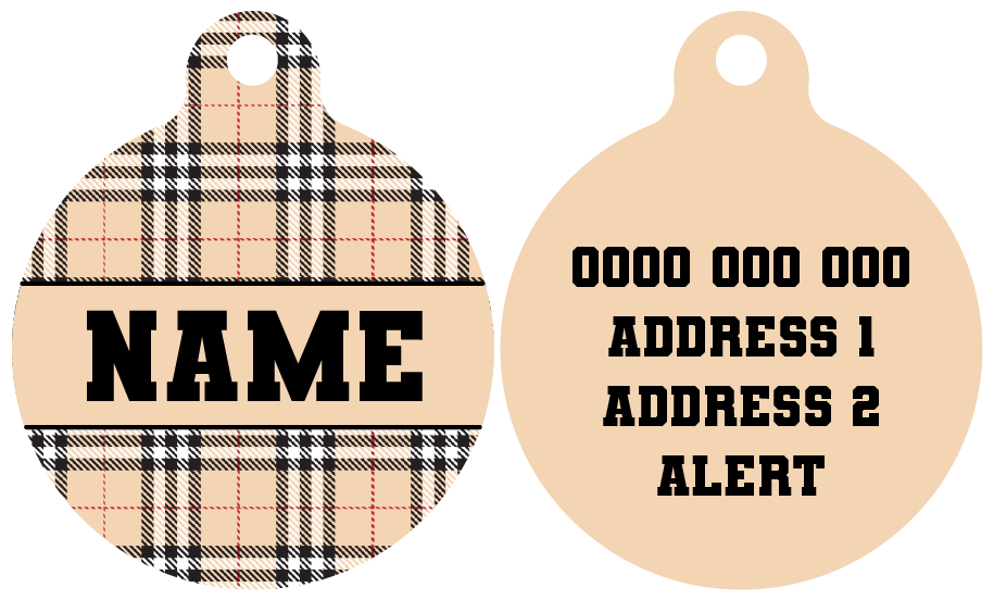 Pet ID Tag | Nova Plaid