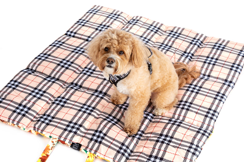 ON-THE-GO PET MAT: Winter Blooms/Nova Plaid (SOLD OUT)