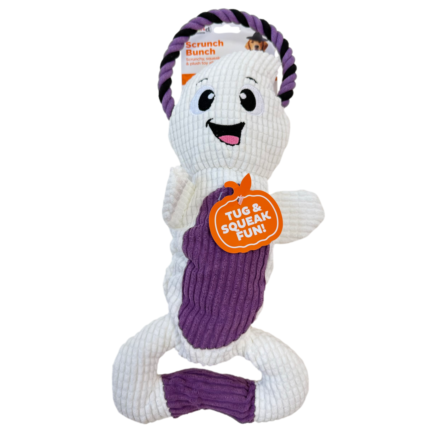 Outward Hound: Scrunch Bunch Dog Toy - Ghost