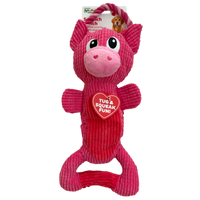 Outward Hound: Scrunch Bunch Dog Toy - Love Pig
