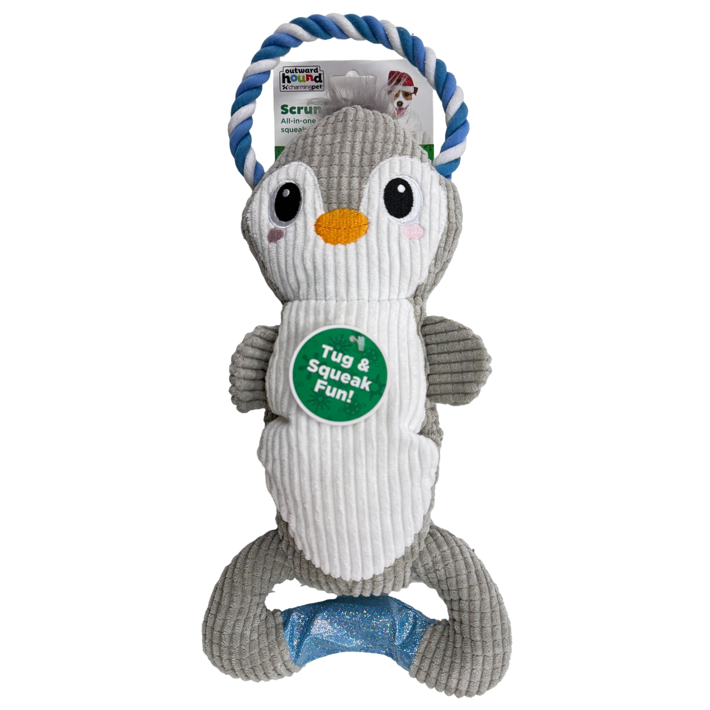 Outward Hound: Scrunch Bunch Dog Toy - Penguin