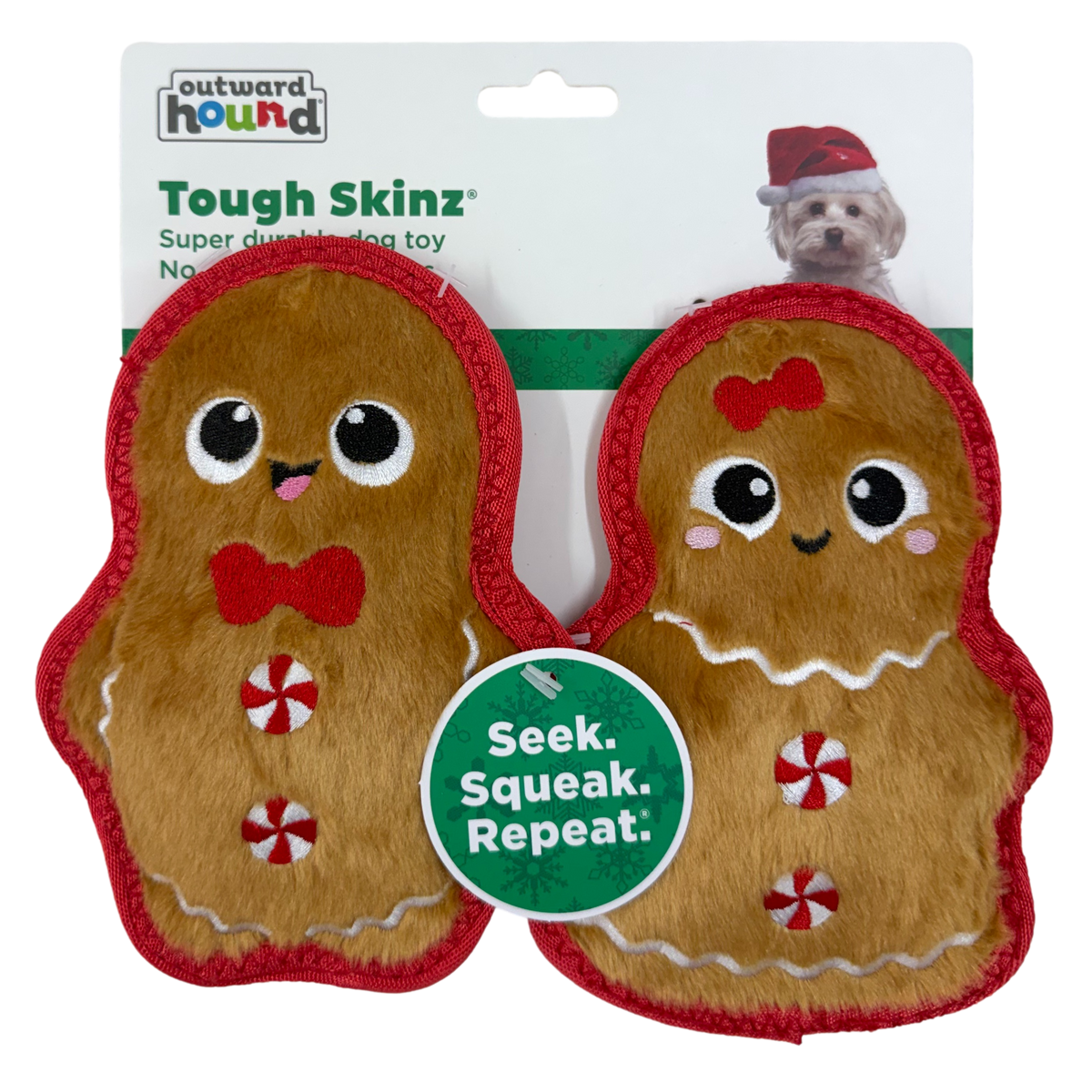 Outward Hound: Tough Skinz - Small Gingerbread  (2 Pack)