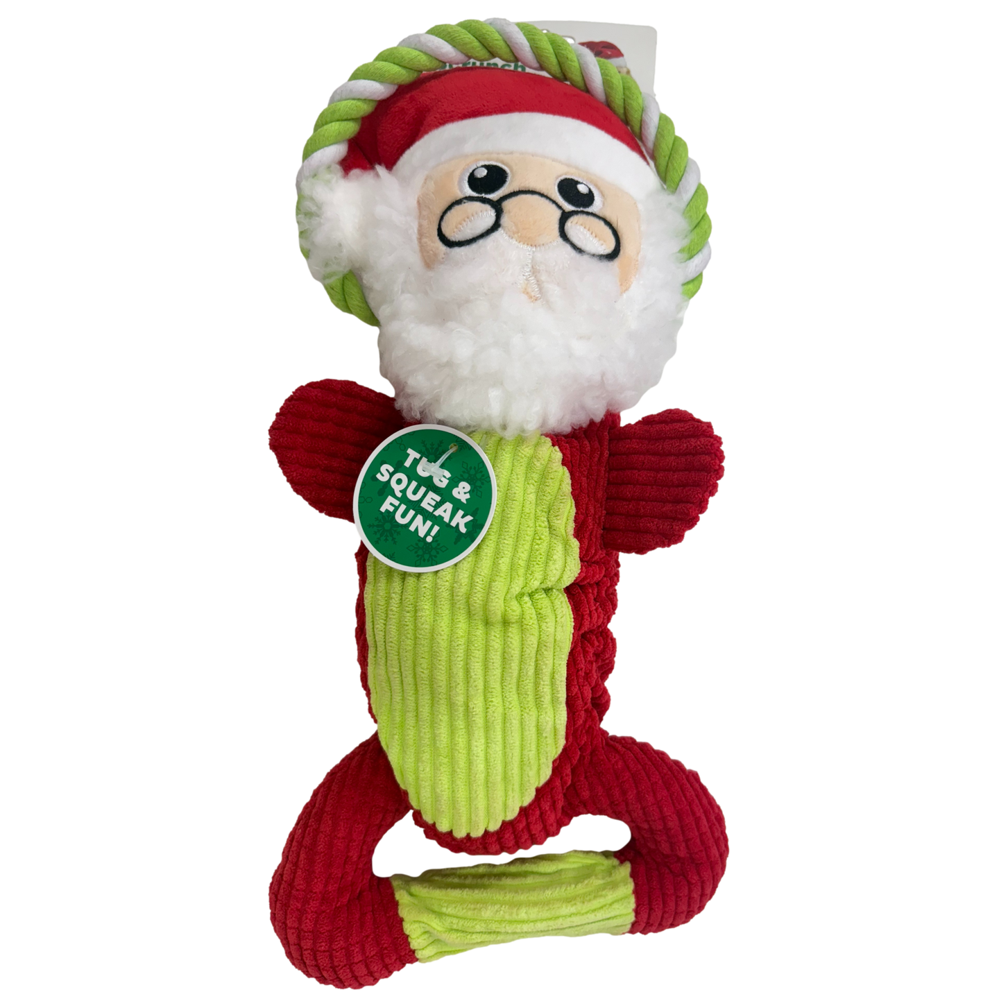 Outward Hound: Scrunch Bunch Dog Toy - Santa