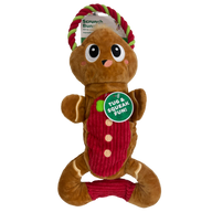 Outward Hound: Scrunch Bunch Dog Toy - Gingerbread Man