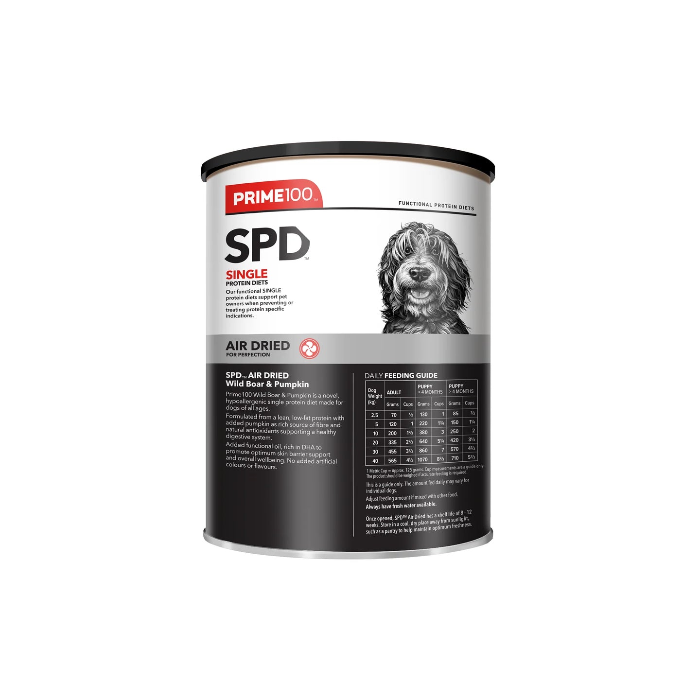 DOG FOOD | Prime100: SPD Wild Boar & Pumpkin Air Dried 600g