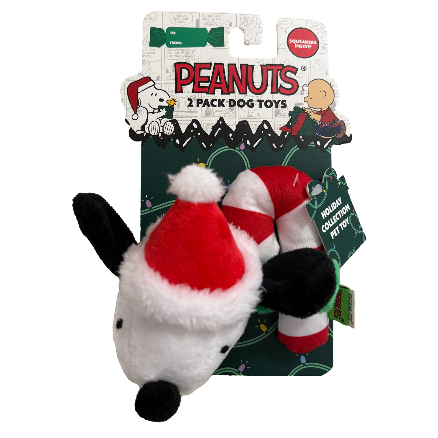 PEANUTS: Snoopy Head & Candy Cane 2pce