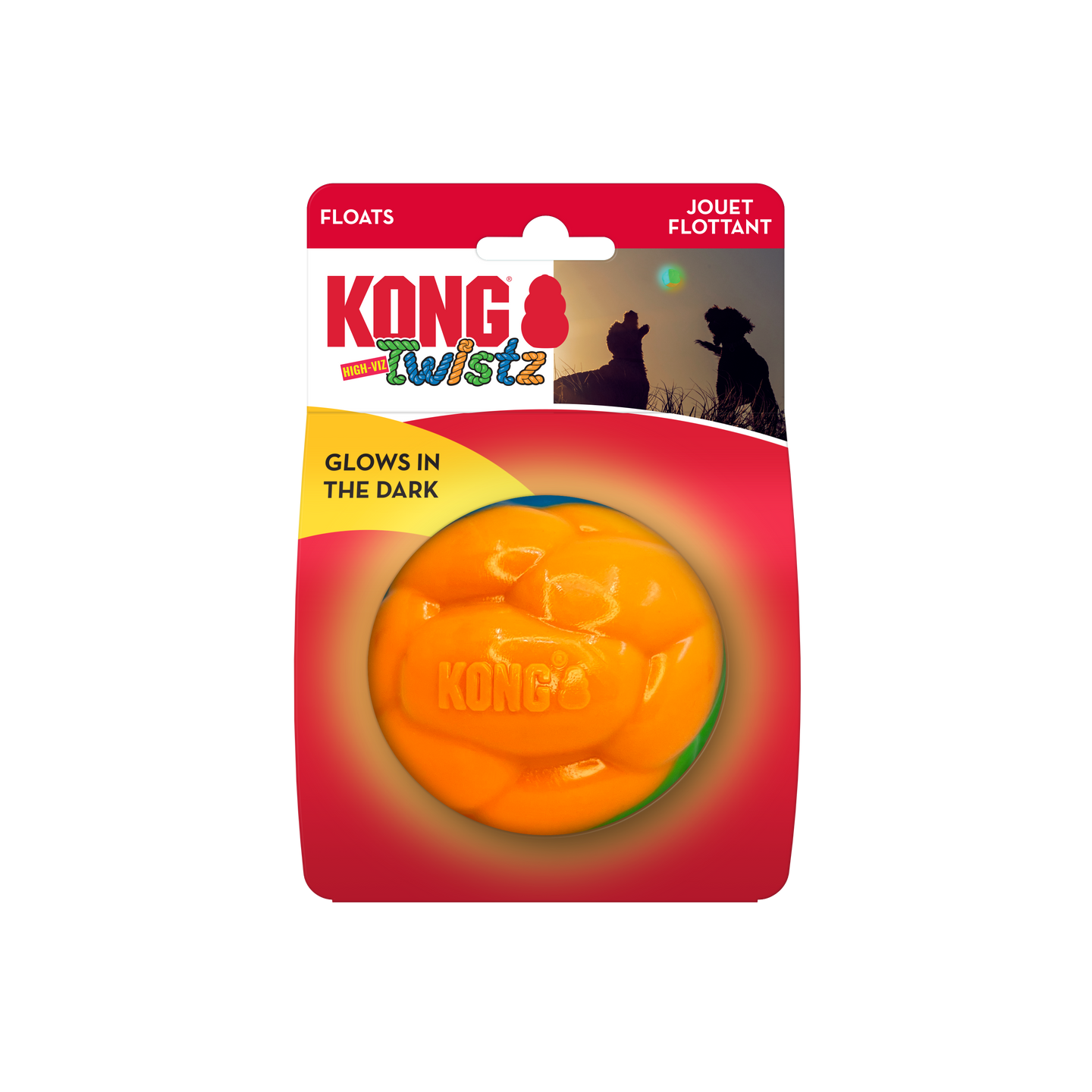 KONG: Twistz High-Viz Ball - Large