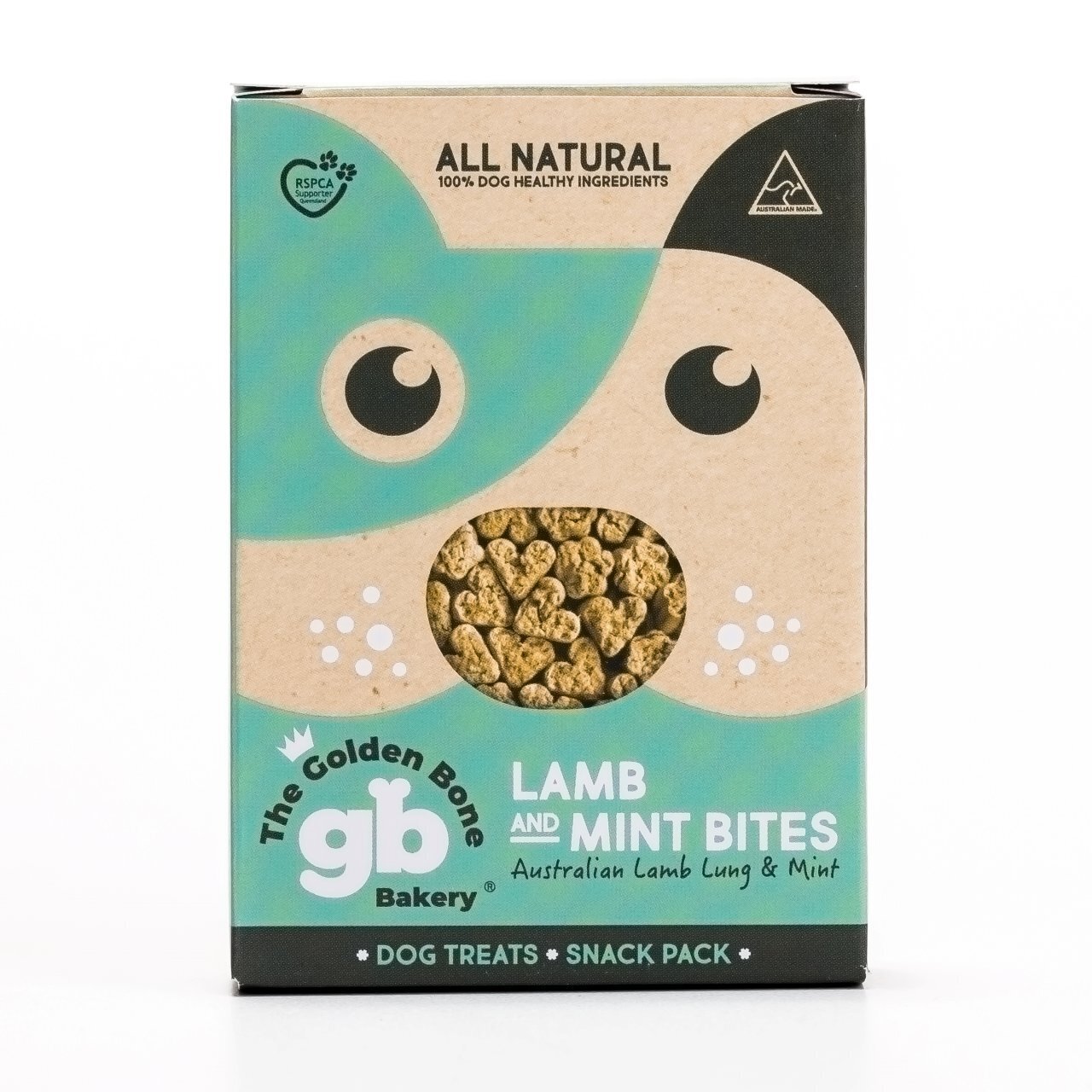 DOG TREATS | Golden Bone Bakery: Lamb & Mint Bites Dog Treats 40g