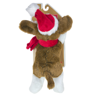 Pally Paws: Holiday Brown and White Dog Plush Toy