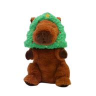 Patchworkpet: Capybara with Christmas Tree 11"