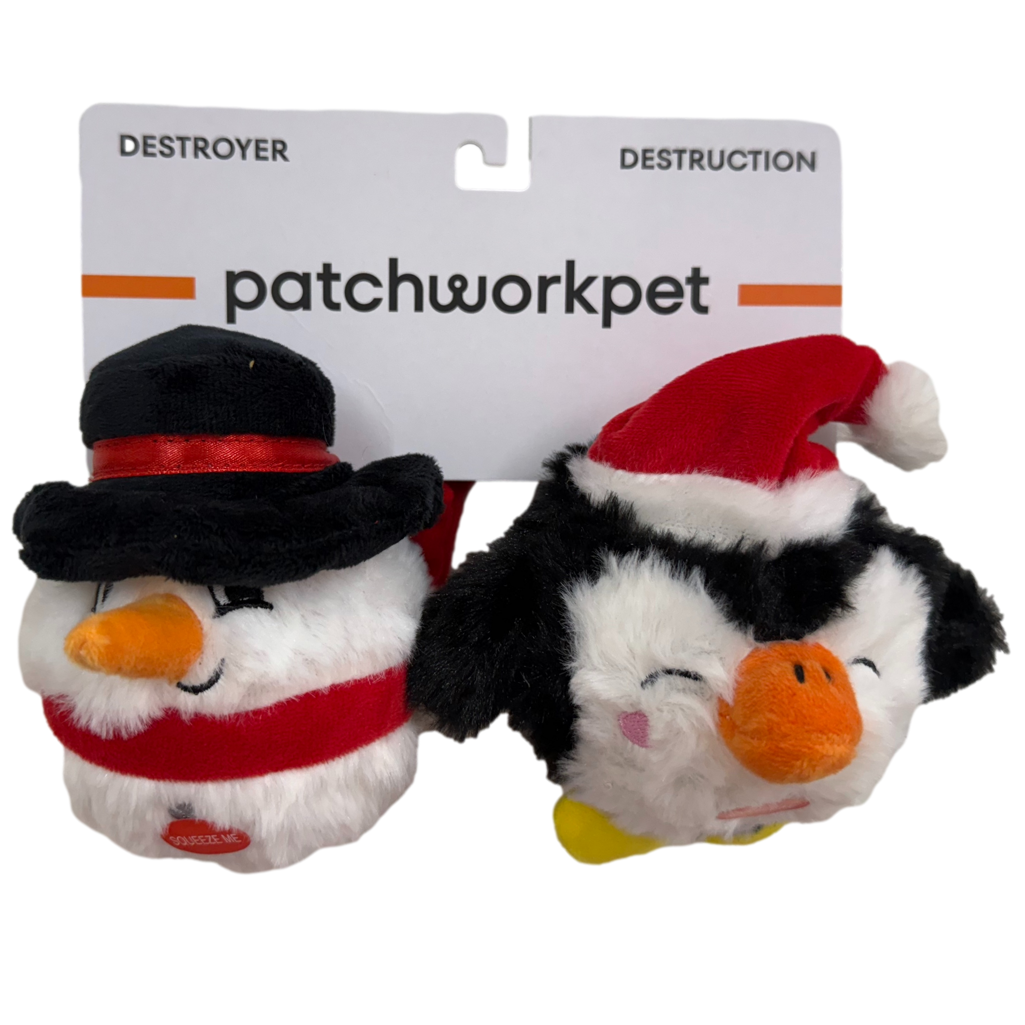 Patchworkpet: Pricklet Snowman & Penguin Set