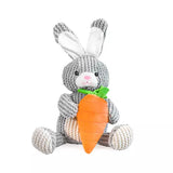 Patchworkpet: Rabbit & Carrot Plush Dog Toy