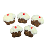 DOG TREATS | Huds and Toke Little Paw Xmas Puddings | Small | 5 Pces (Yoghurt Frosted) (NEW!)