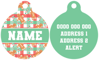 Pet ID Tag | Christmas Gingerbread (Green)