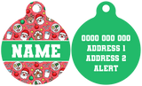 Pet ID Tag | Santa's Cookies (Green)