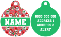 Pet ID Tag | Santa's Cookies (Green)