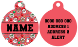 Pet ID Tag | Santa's Cookies (Red)