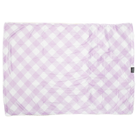 Plush Dog Pet Blanket Berry Purple Gingham