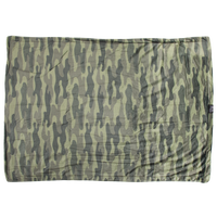 Plush Dog Pet Blanket Camouflaged Camo Army Green