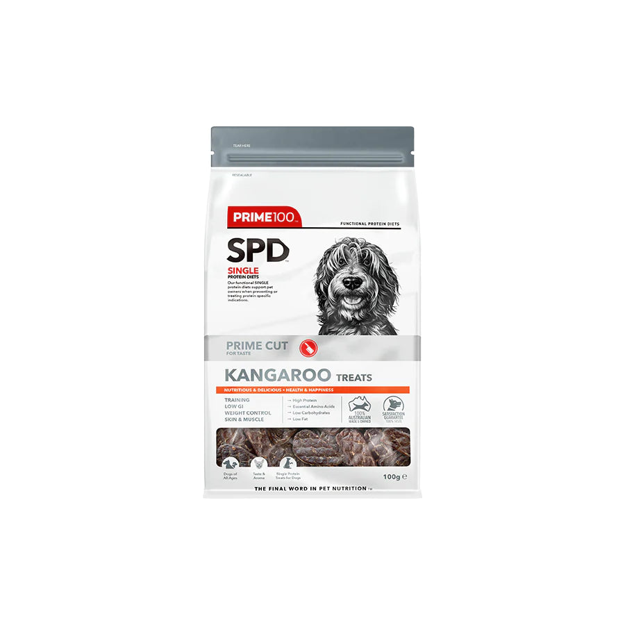 DOG TREATS: SPD Prime Cut Kangaroo Treats 100g