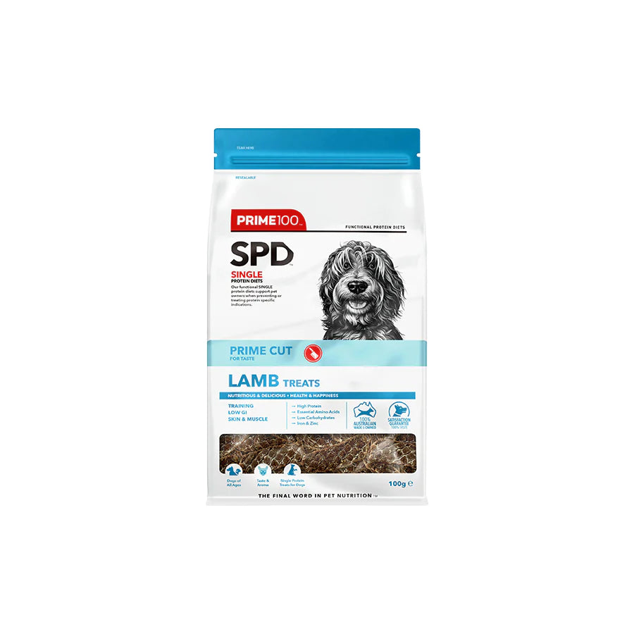 DOG TREATS: SPD Prime Cut Lamb Treats 100g