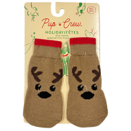 Pup Crew: Holiday Dog Socks M/L - Reindeer