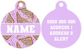 Pet ID Tag | Purple Fairy Bread