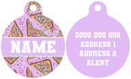 Pet ID Tag | Purple Fairy Bread