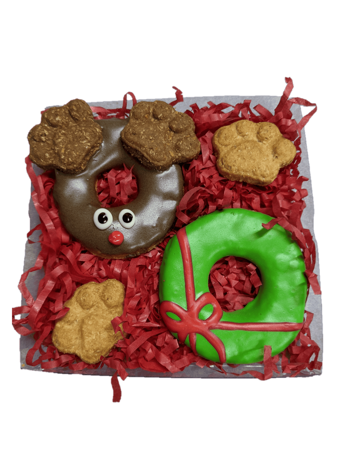 DOG TREATS | Huds and Toke: Mixed Cookie Box | Reindeer | 4 Pces
