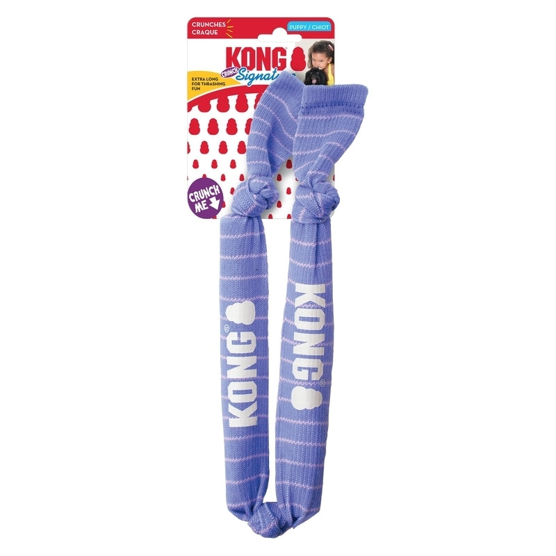 KONG: Signature Double Crunch Tug & Fetch Puppy Toy M/L