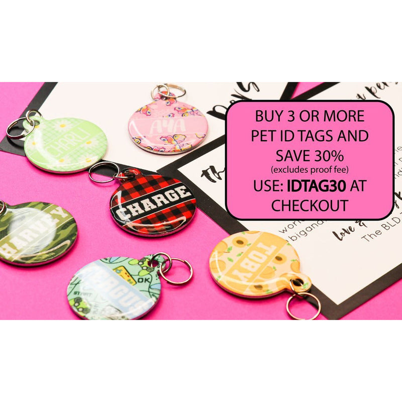 Pet ID Tag | Pupkin Spice (Pink)