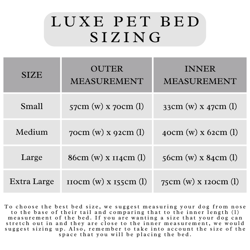 LUXE ORTHOPAEDIC DOG BED: Salt & Pepper Boucle (LARGE)