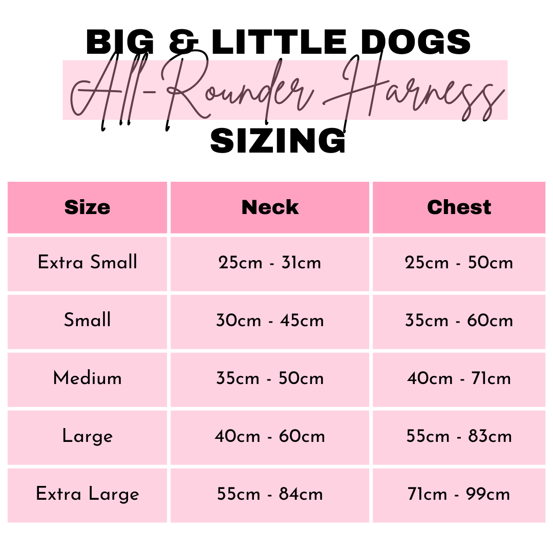 ALL ROUNDER DOG HARNESS For Big Small Dogs BIG LITTLE DOGS Big Little Dogs