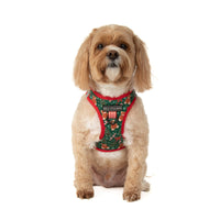 STEP-IN DOG HARNESS: A Beary Merry Christmas
