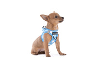 STEP-IN DOG HARNESS: Blueberry Gingham