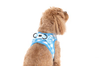 STEP-IN DOG HARNESS: Blueberry Gingham