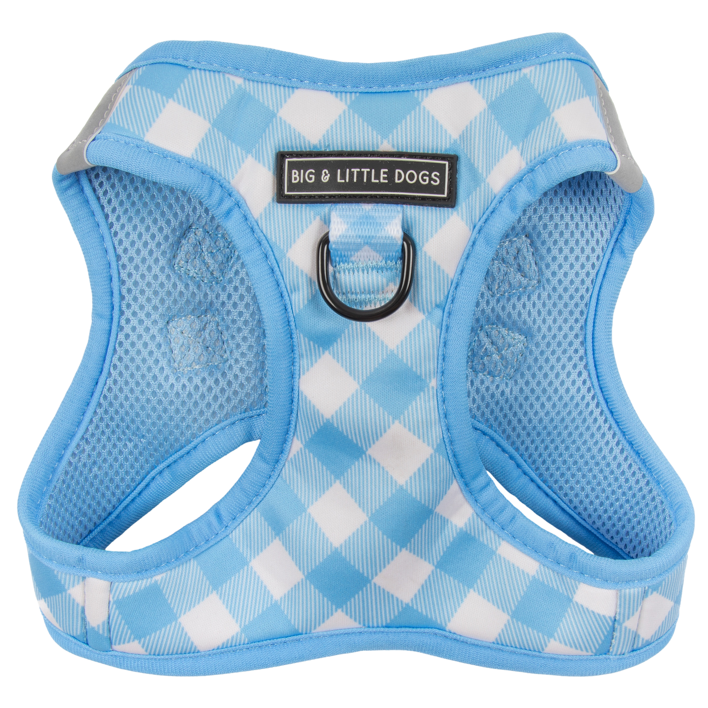 STEP-IN DOG HARNESS: Blueberry Gingham