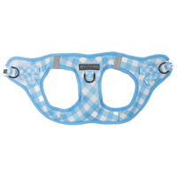 STEP-IN DOG HARNESS: Blueberry Gingham