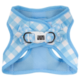 STEP-IN DOG HARNESS: Blueberry Gingham