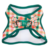 STEP-IN DOG HARNESS: Candy Lane Plaid