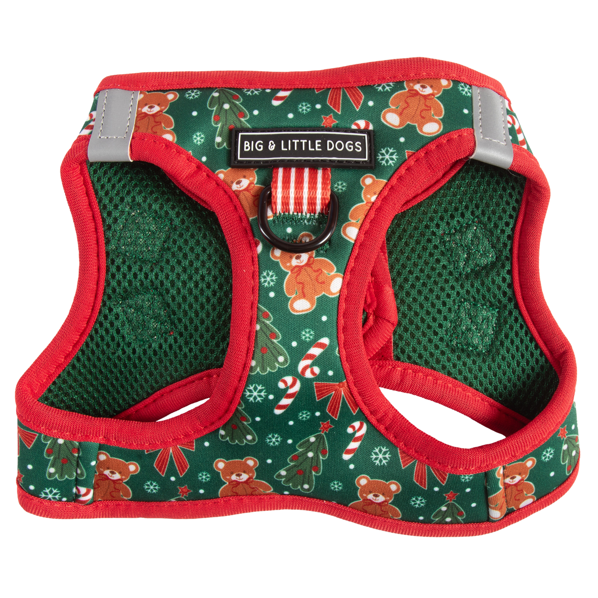 STEP-IN DOG HARNESS: A Beary Merry Christmas