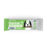 DOG TREATS: Bell & Bone Adult Dog Dental Stick Medium - Chicken, Mint & Seaweed