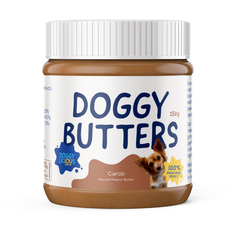 DOG TREATS | Doggylicious: Doggy Carob Peanut Butter 250g