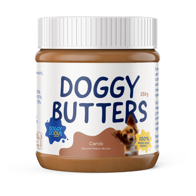 DOG TREATS | Doggylicious: Doggy Carob Butter 250g (NEW)