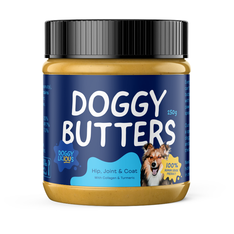 DOG TREATS | Doggylicious: Doggy Hip Joint & Coat Peanut Butter 250g