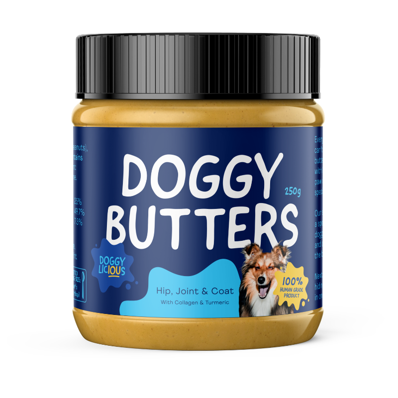 DOG TREATS | Doggylicious: Doggy Hip Joint & & Coat Peanut Butter 250g (NEW)