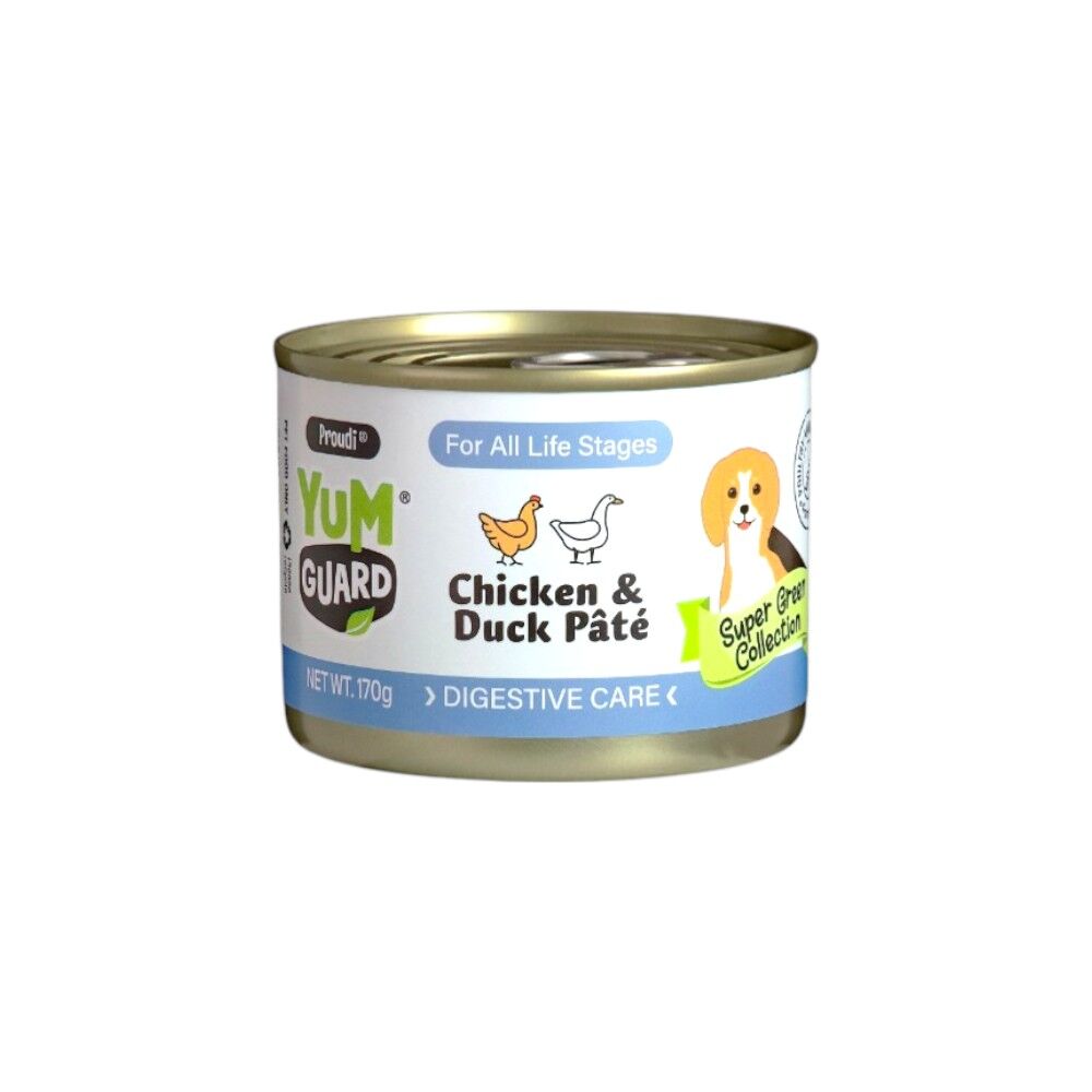 DOG FOOD | Proudi: Yumguard All Life Stages Immune Boost Wet Dog Food - Chicken & Duck Pate 170g