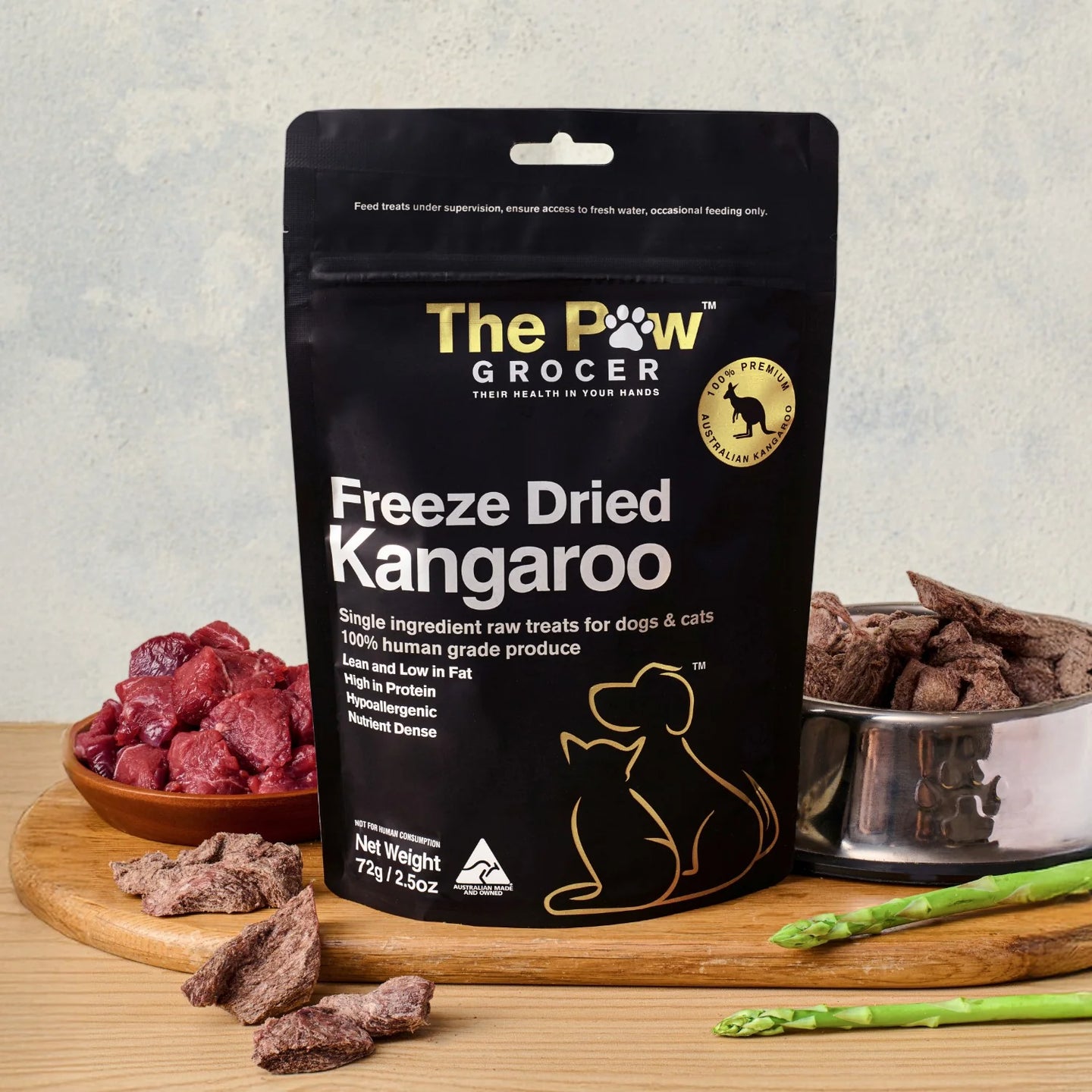 DOG TREATS | The Paw Grocer: Freeze Dried Kangaroo 72g