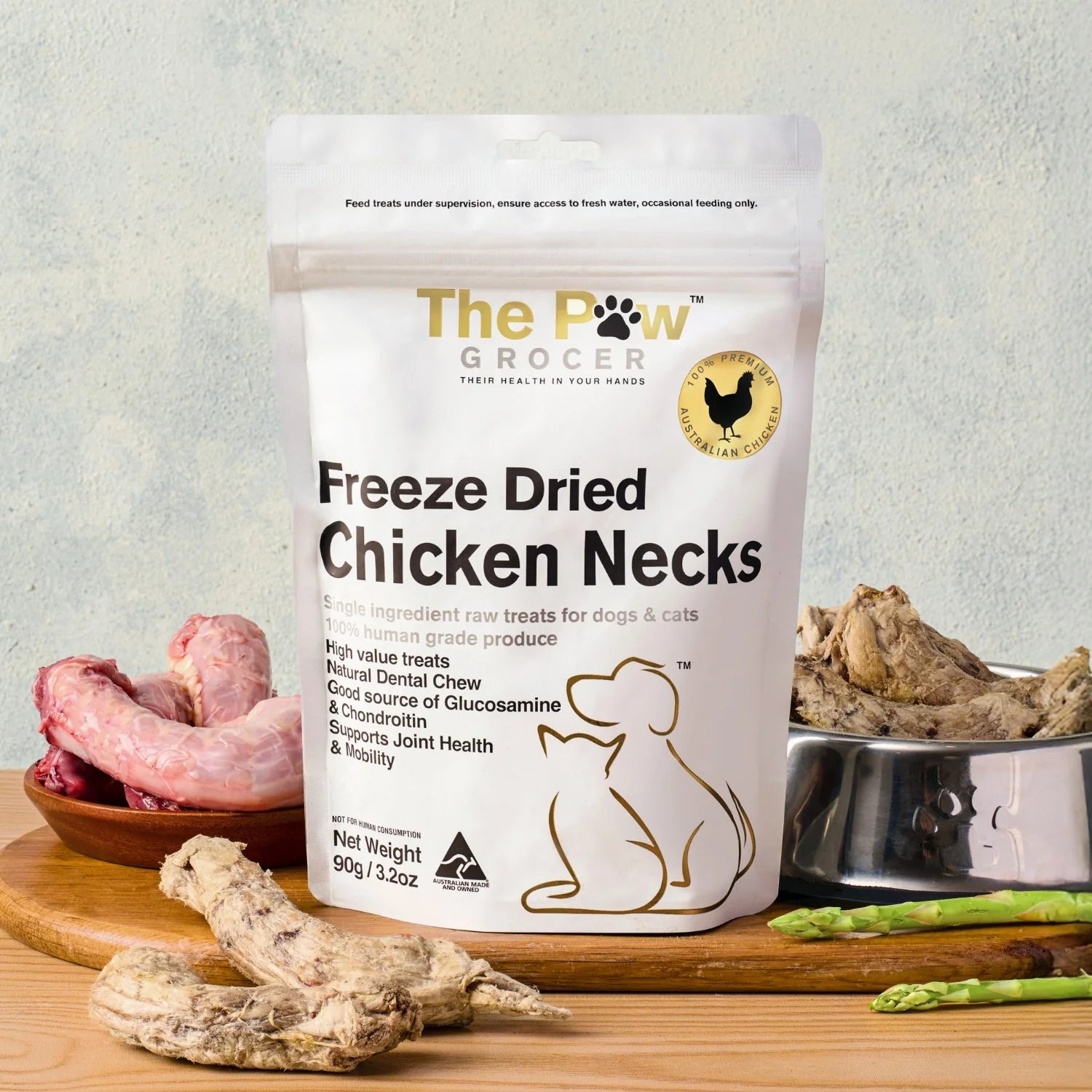 DOG TREATS | The Paw Grocer: Freeze Dried Chicken Wing Tips 90g