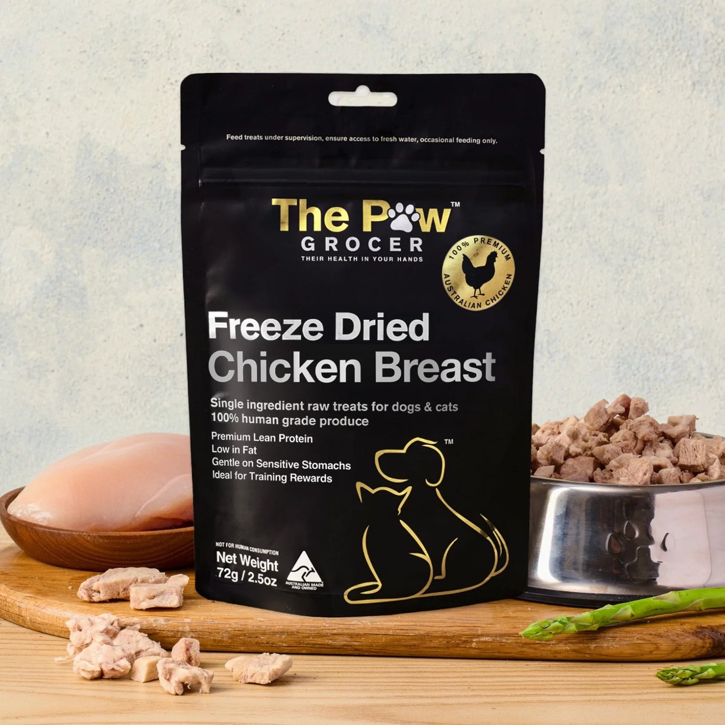 DOG TREATS | The Paw Grocer: Freeze Dried Chicken Breast 72g